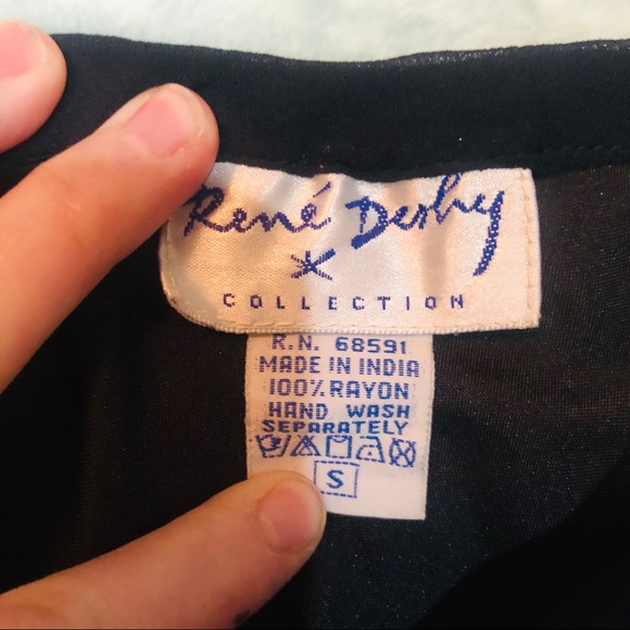 Renè Derhy Sm skirt with sheer embroidered overlay - Picture 8 of 8